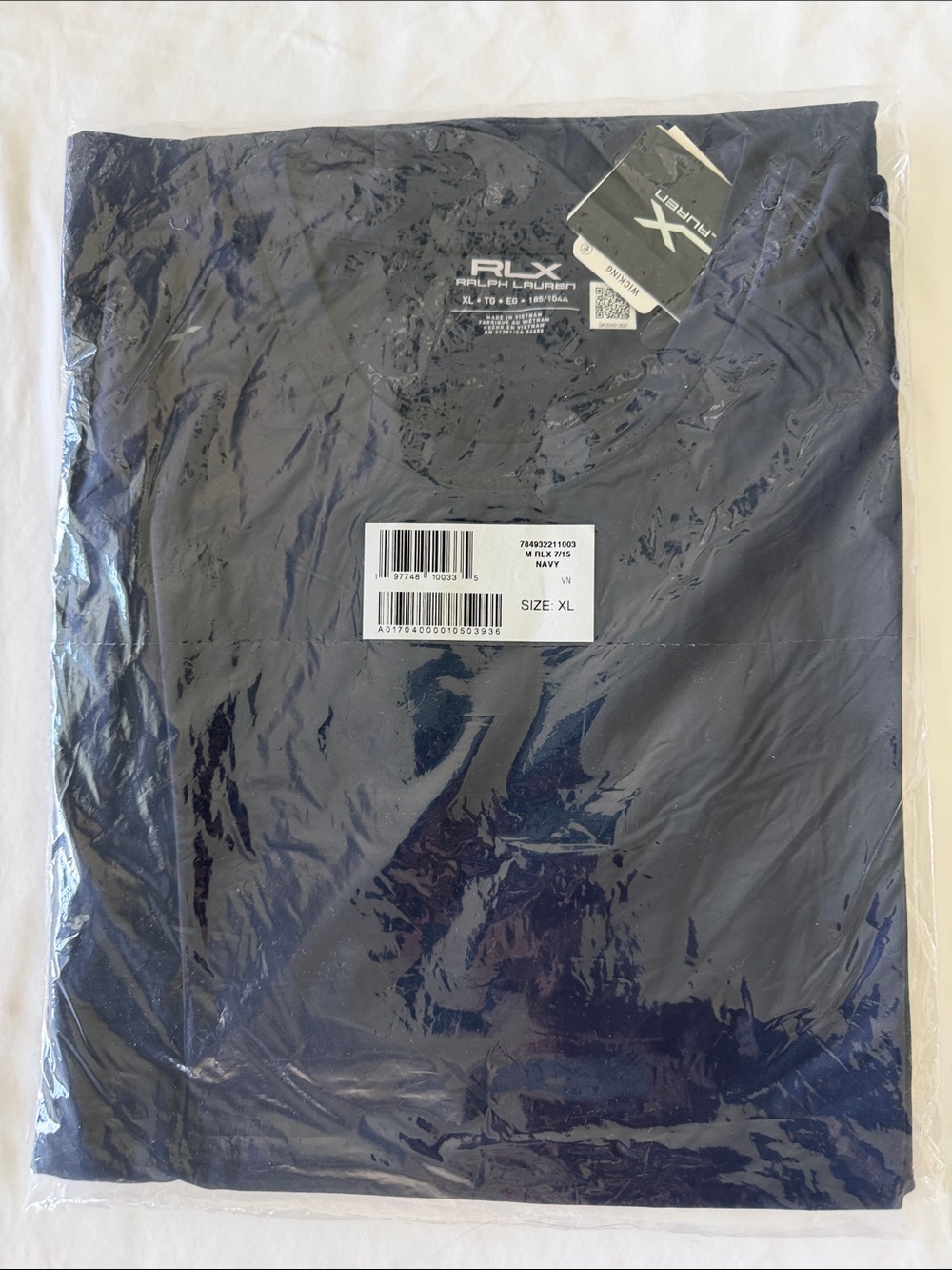 RLX Ralph Lauren Navy Short Sleeve Crew Tee Men’s XL